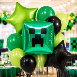 Minecraft Creeper Deluxe Balloon Bouquet